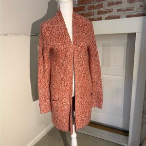 BB Dakota Marled Open Front Cardigan - Rust